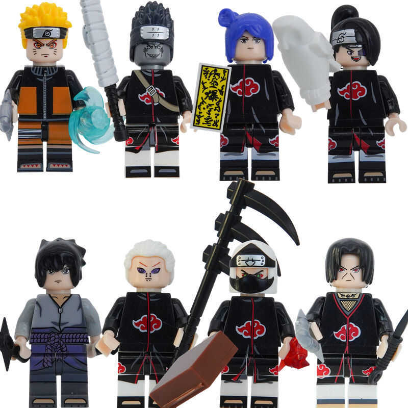 8 Characters Naruto Series Building Blocks Set:Hokage,Hatake Kakashi ...