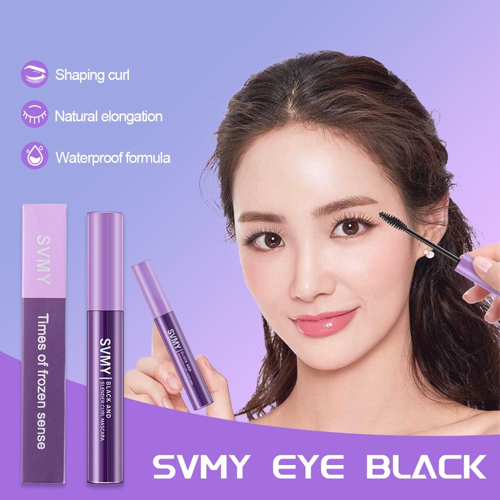 Black Bright Fiber Long Curling Mascara Waterproof Long-Lasting Eye ...
