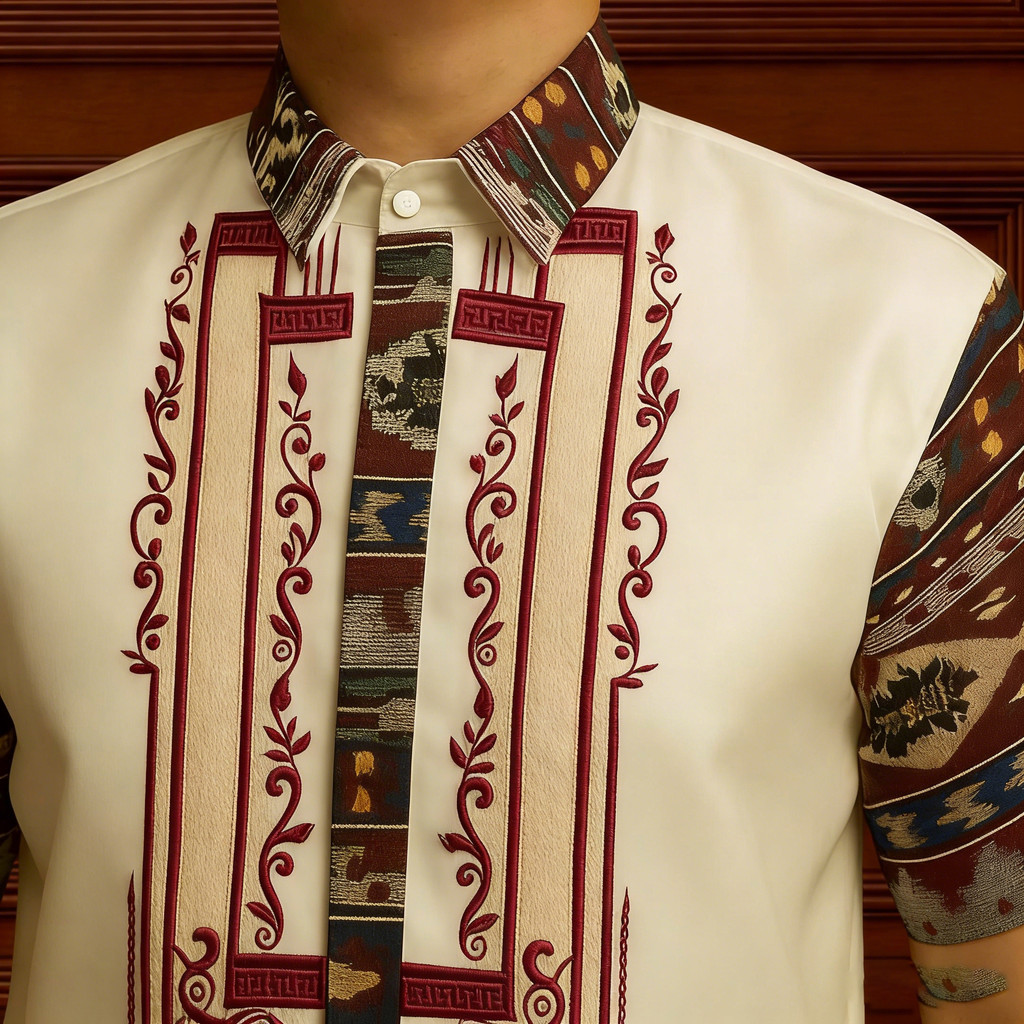 Modern Filipiniana Barong Tagalog For Men Modern Shirts Formal Casual ...