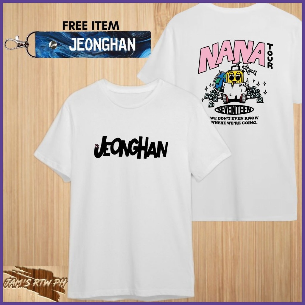 ✢ ♝ Kpop Seventeen NANA TOUR Shirt (Name ver.) Kpop | S.coups
