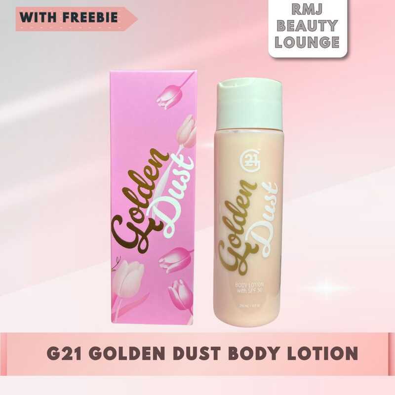 G21 Golden Dust Body Lotion 250Ml Instant Whitening Lightens Glutathione  Shea Butter Sun Protect