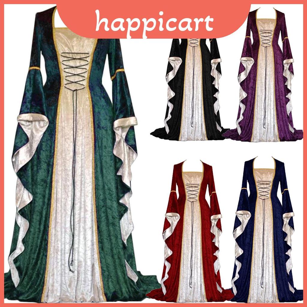 Elegant 18th Century Women Cosplay Medieval Dress With Gothic Victorian ...