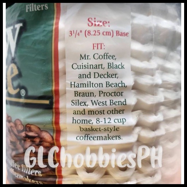 BREW RITE Coffee Filters basket style for 8 to 12 cups 700CT Disposable  Paper Filter | Shopee Philippines