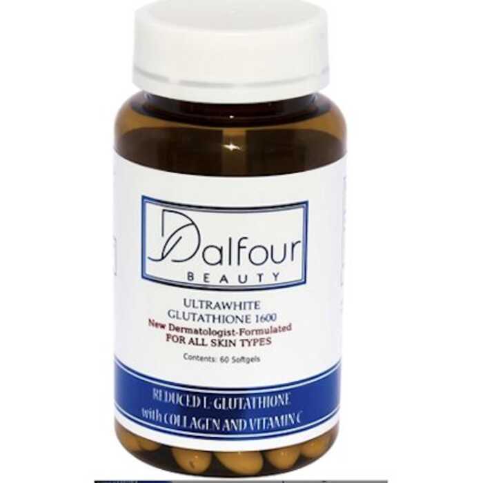 dalfour glutathione pills Original Ultrawhite Complex 1600Mg 60 Softgels Tatiomax Made in Japan Advanced