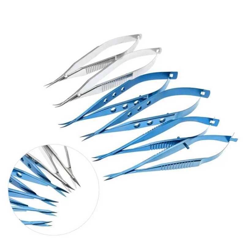 Scissors Titanium Iris Micro Scissors Sharp Tips Double Eyelid Scissors ...