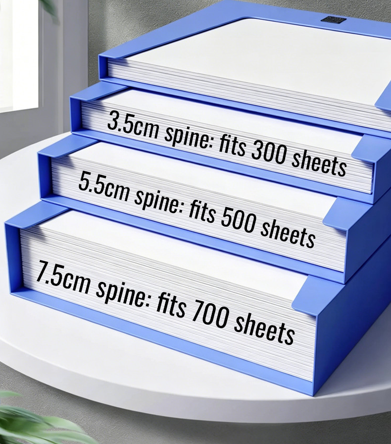 A4 File Box Bond Paper Organizer Document Box File Case Large Capacity ...