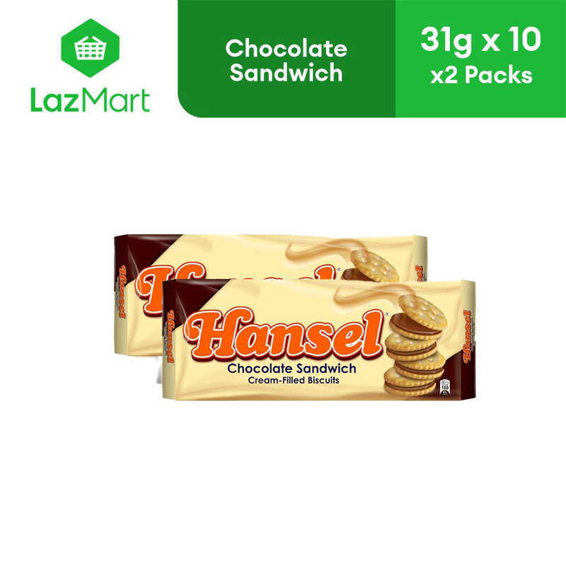 Chocolate Hansel Sandwich 31G X 10 - Pack Of 2 [Expiry On June 7, 2026 ...