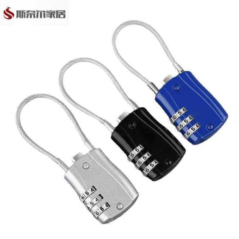 (COD) Chain Lock Chain Lock Small Password Lock Helmet Bicycle Anti ...