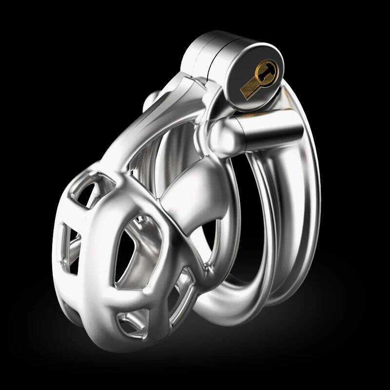 NEW 316 Stainless Steel Python V6 Design Male Chastity Device Cobra ...