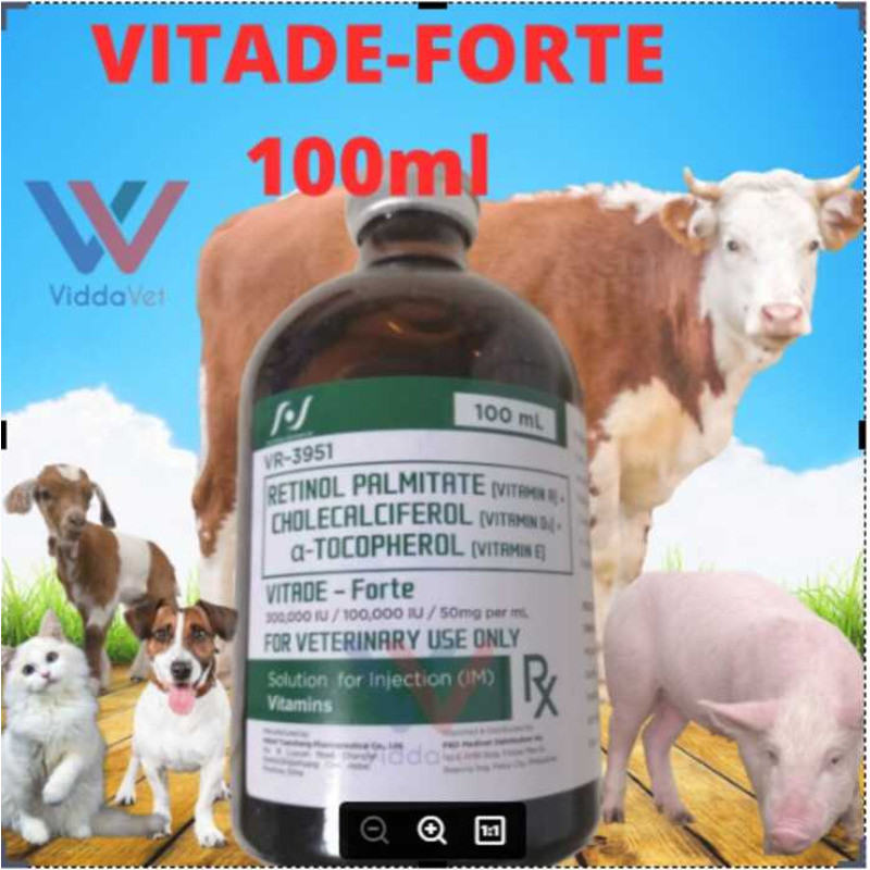 【COD】 Vit ADE Forte 100ml Multi Vitamin Solution for Animals Poultry ...