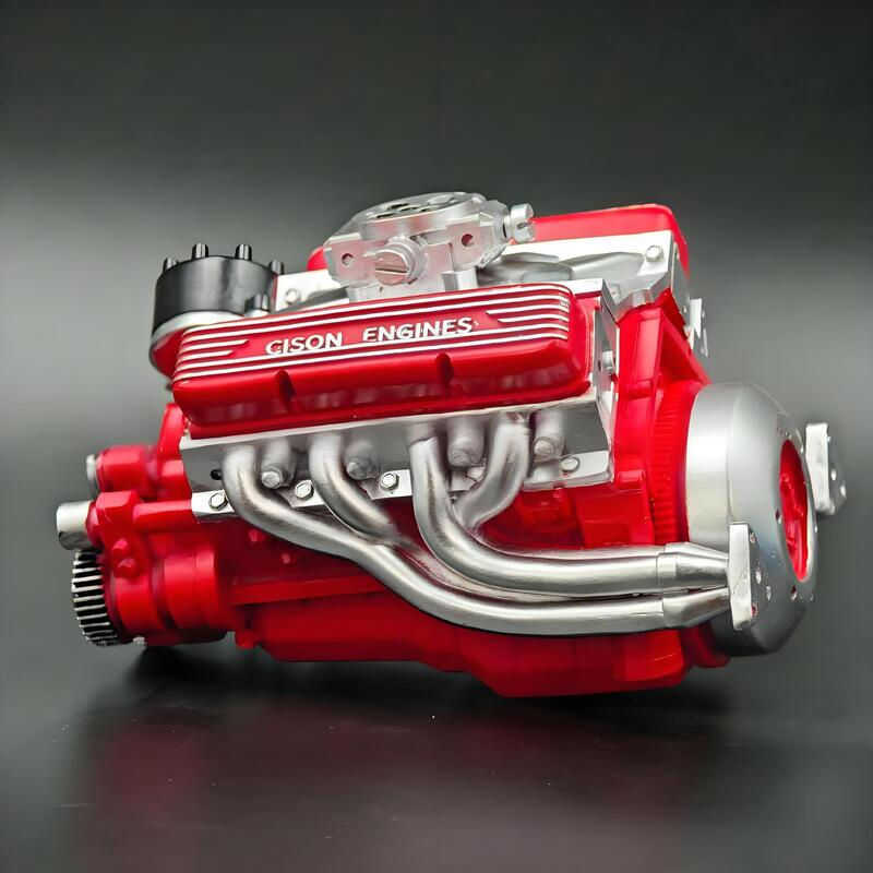 New V8 Engine Ornament Simulation V8 Model Engine Kit Collectible Toy ...