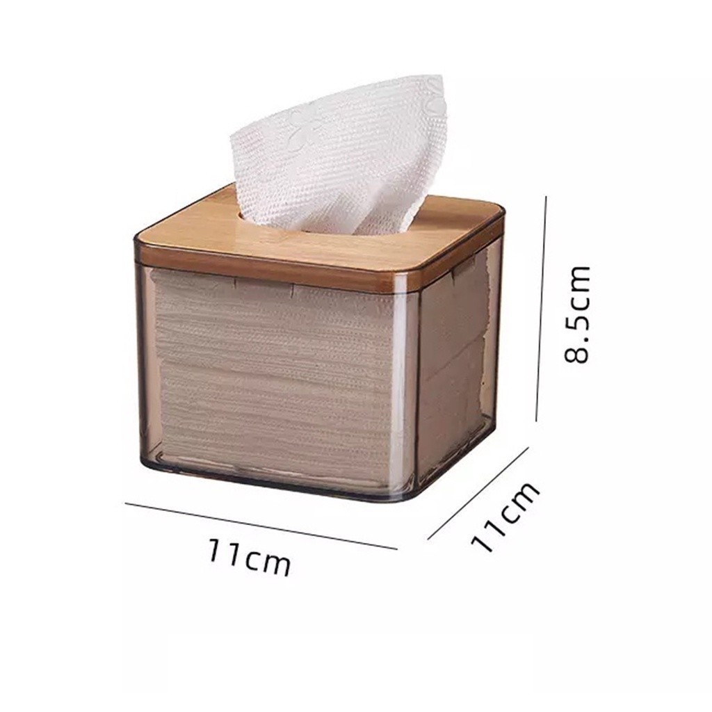 wholesale Aesthetic Tissue Holder Box Wooden with Cover Table Dispenser ...