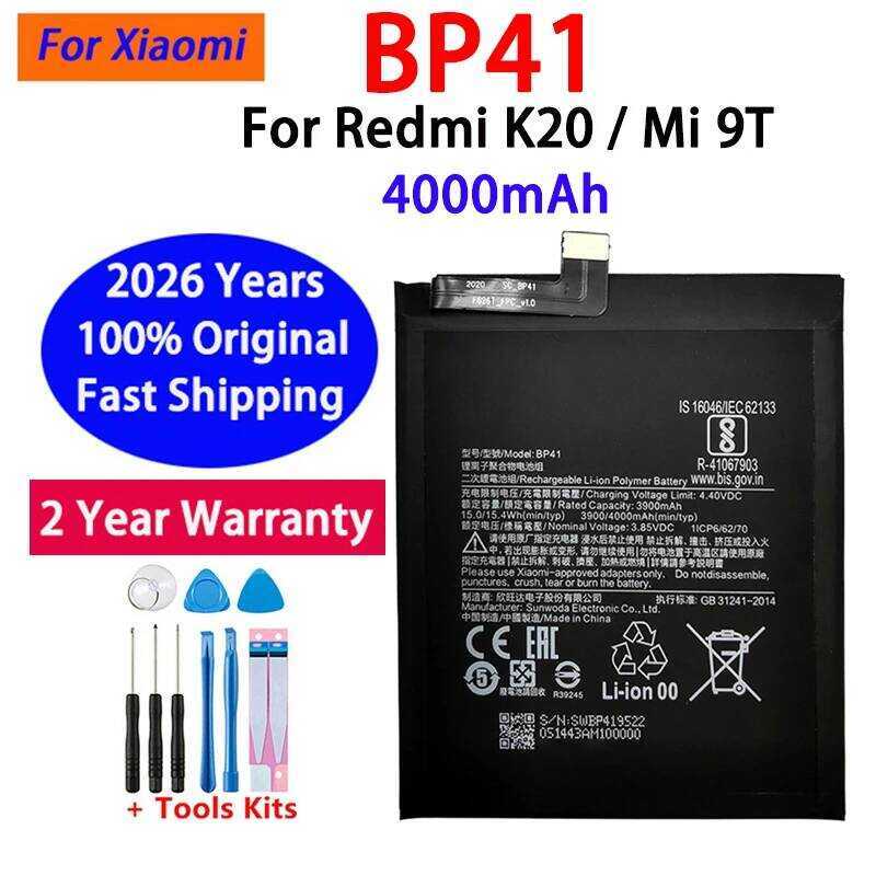 Original 2026 Replacement Years Battery Bp41 Bp40 For Xiaomi Redmi ...