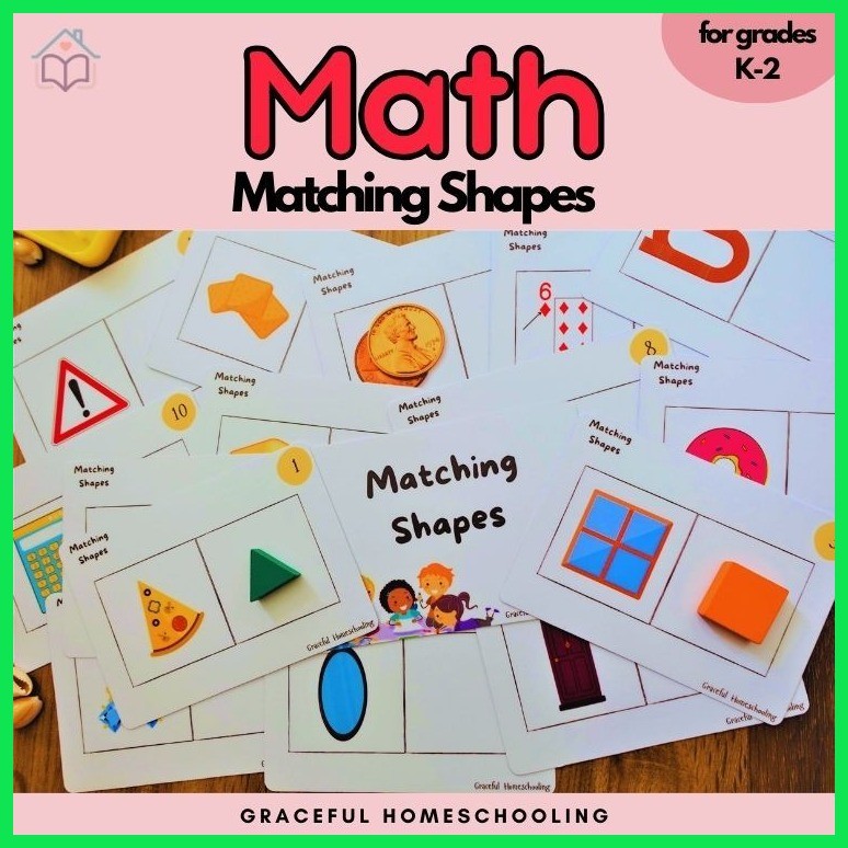 ۩ ⚾︎ Math Flashcards: Matching Shapes Flashcards for Kids | Shopee ...