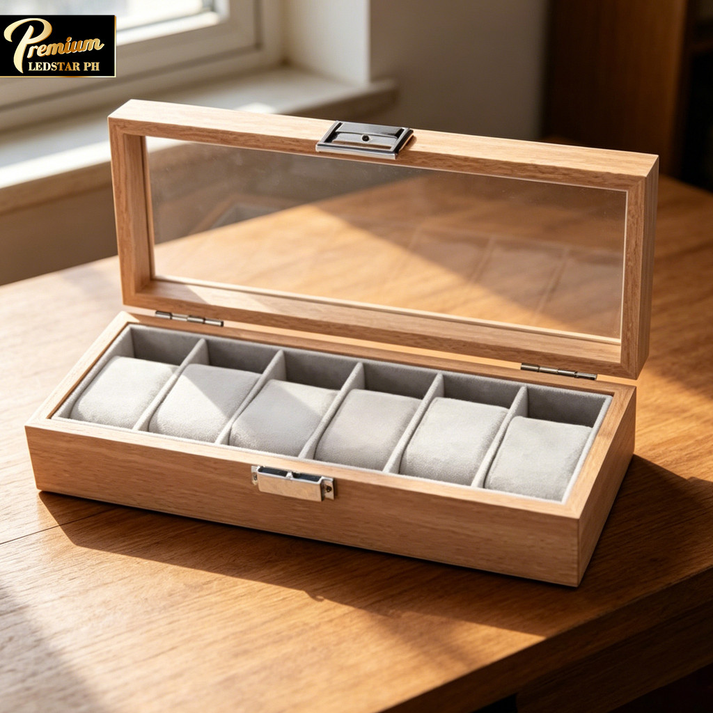 Wooden Display Board for 6 Watches Watch Case Watch Tray Watch ...