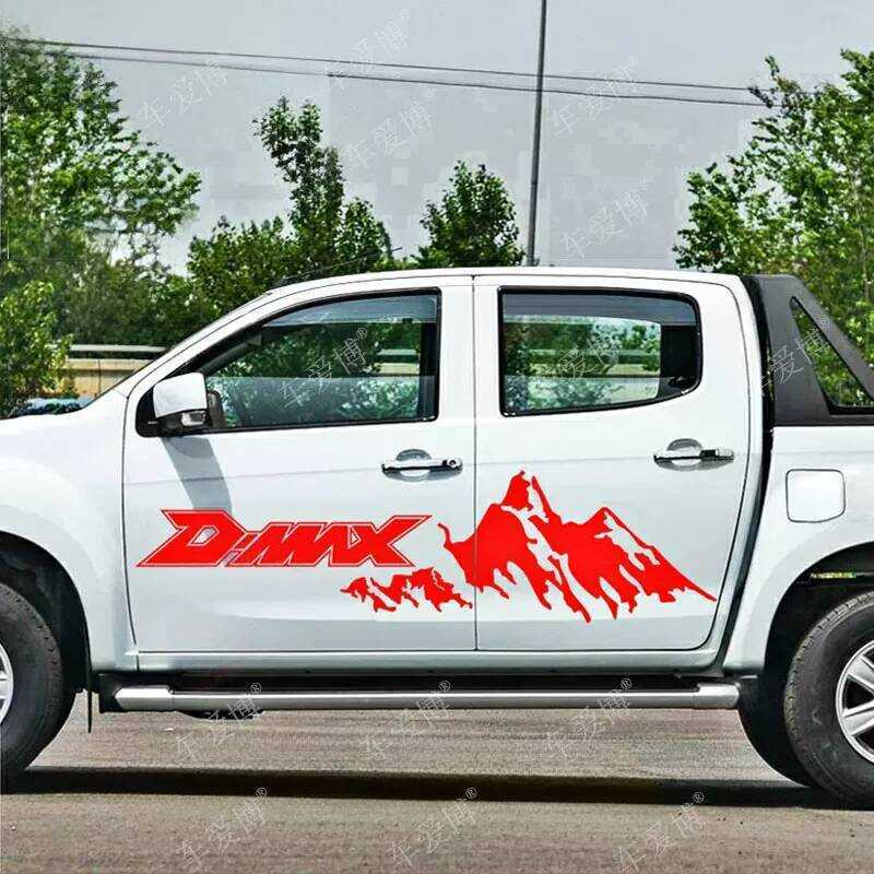 Jiangxi 7 Isuzu D-Max Pickup Truck Sticker Decal DMAX Body Side Skirt ...
