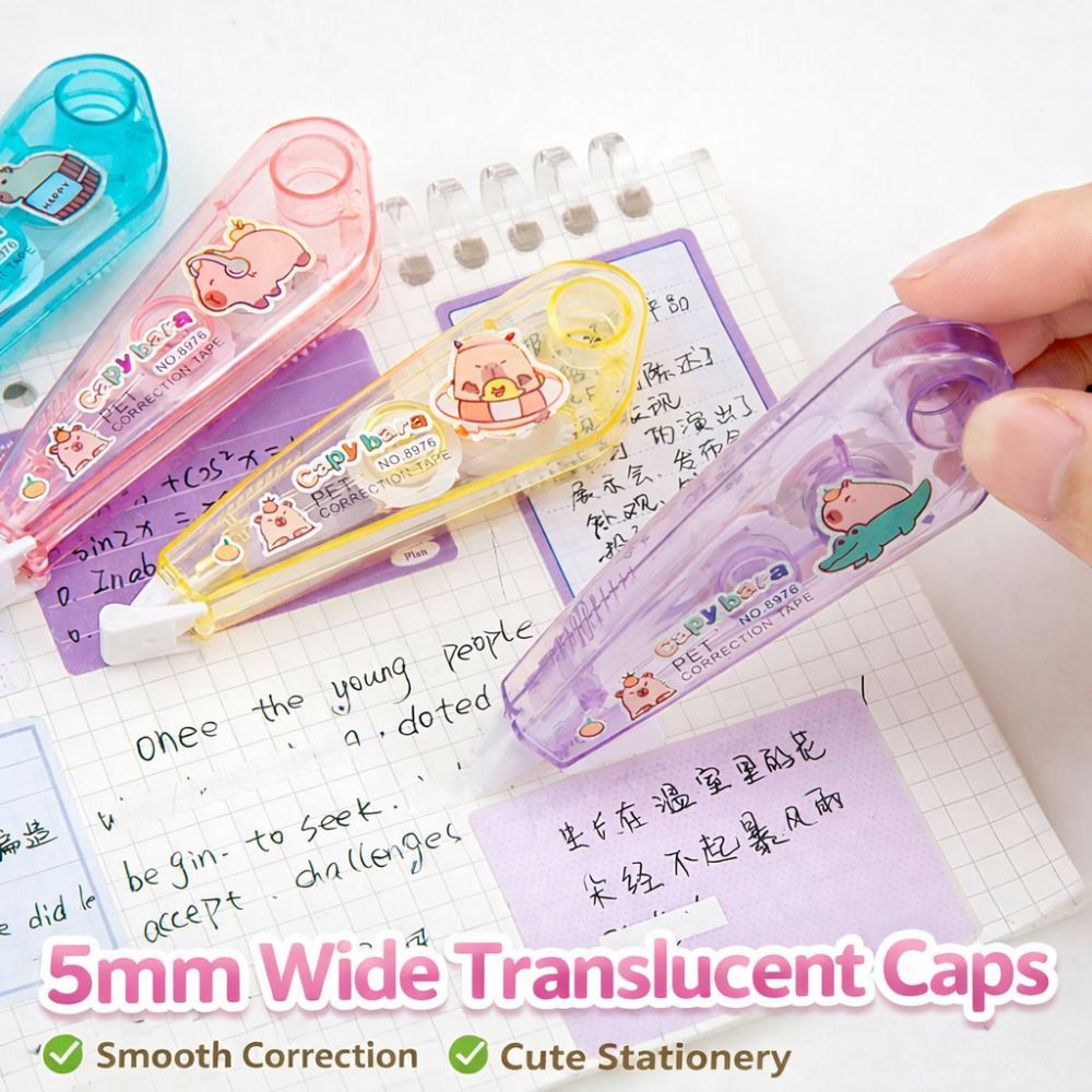 Kawaii Capybara Correction Tape 6m Cute Cartoon Whiteout Tape for ...
