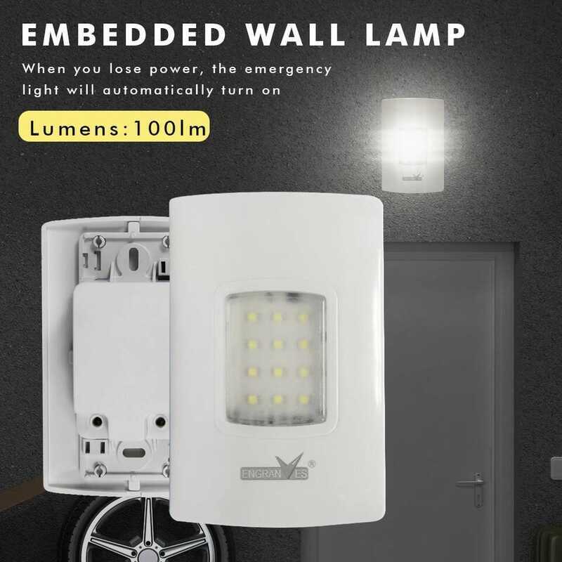 Light Mini Emergency LED Embedded Cuation Lighting Wall Mounted Fire ...