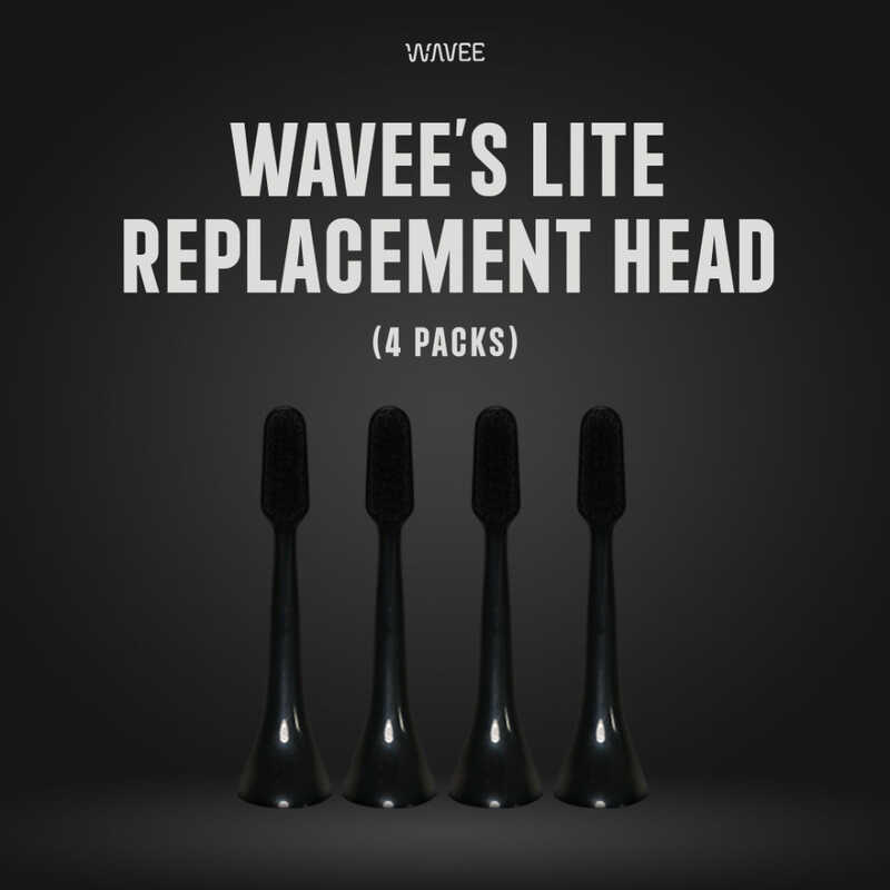 Wavee Lite Toothbrush Replacement Head 4 2 Pack Black | White 23E ...