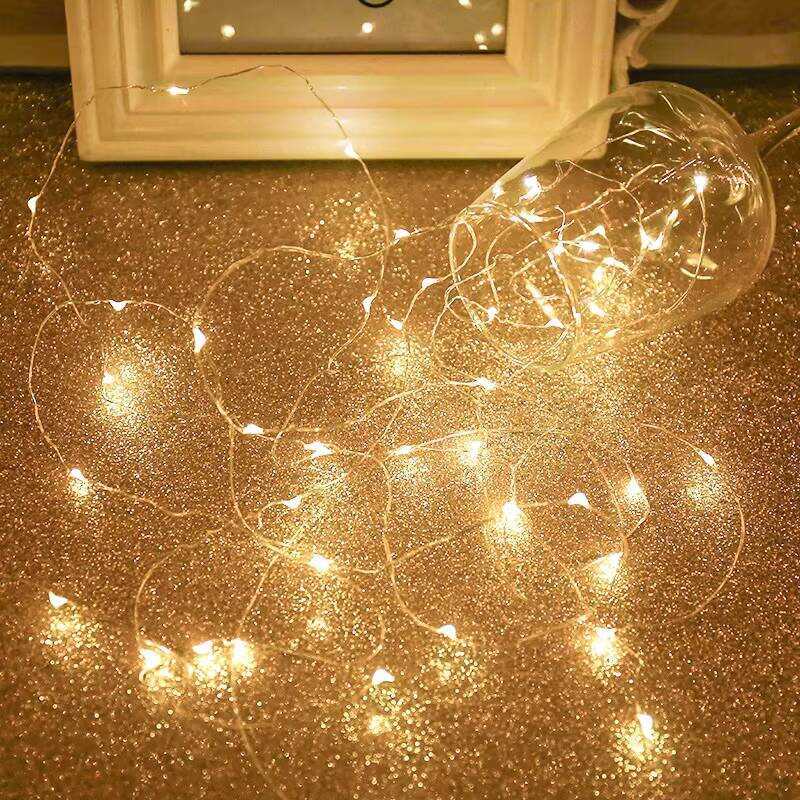 Night Wrapped Around Bed Starry Sky Bead Copper Wire Tree LED Small ...