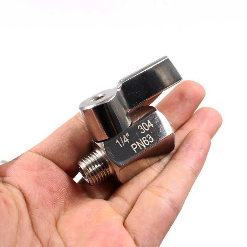 Mini 304 Stainless Steel Ball Valve 1 To 2 4 6 Way Split Threaded Inlet ...