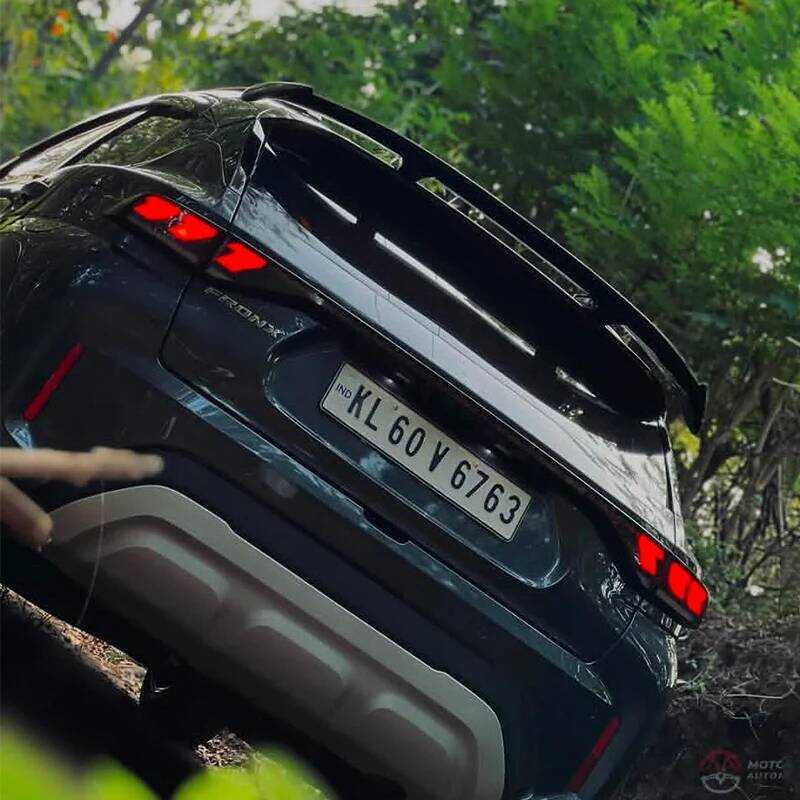 Xj For Maruti Suzuki Fronx Roof Rear Spoiler Wing ABS Plastic Trunk ...