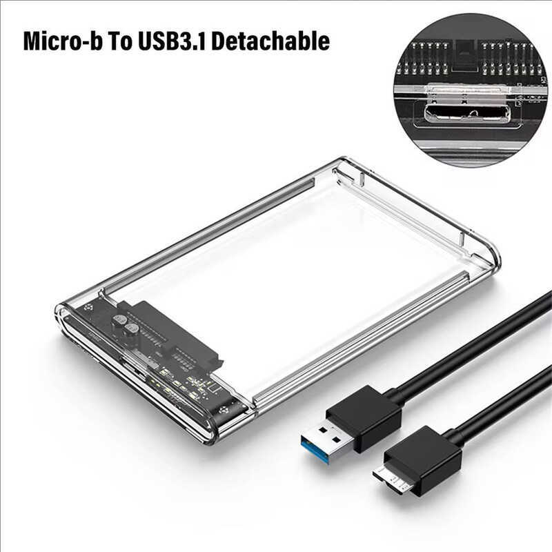 USB 3.0 Transparent HDD Enclosure 2.5