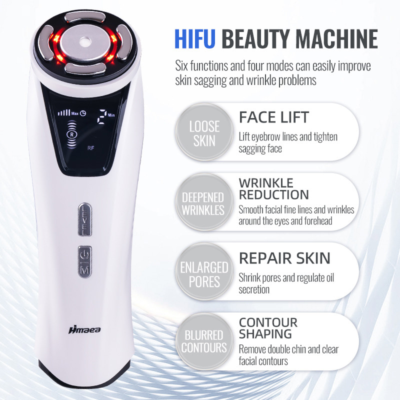 HIFU Ultrasonic EMS Microcurrent Facial Device - 2025 Home Beauty Tool ...