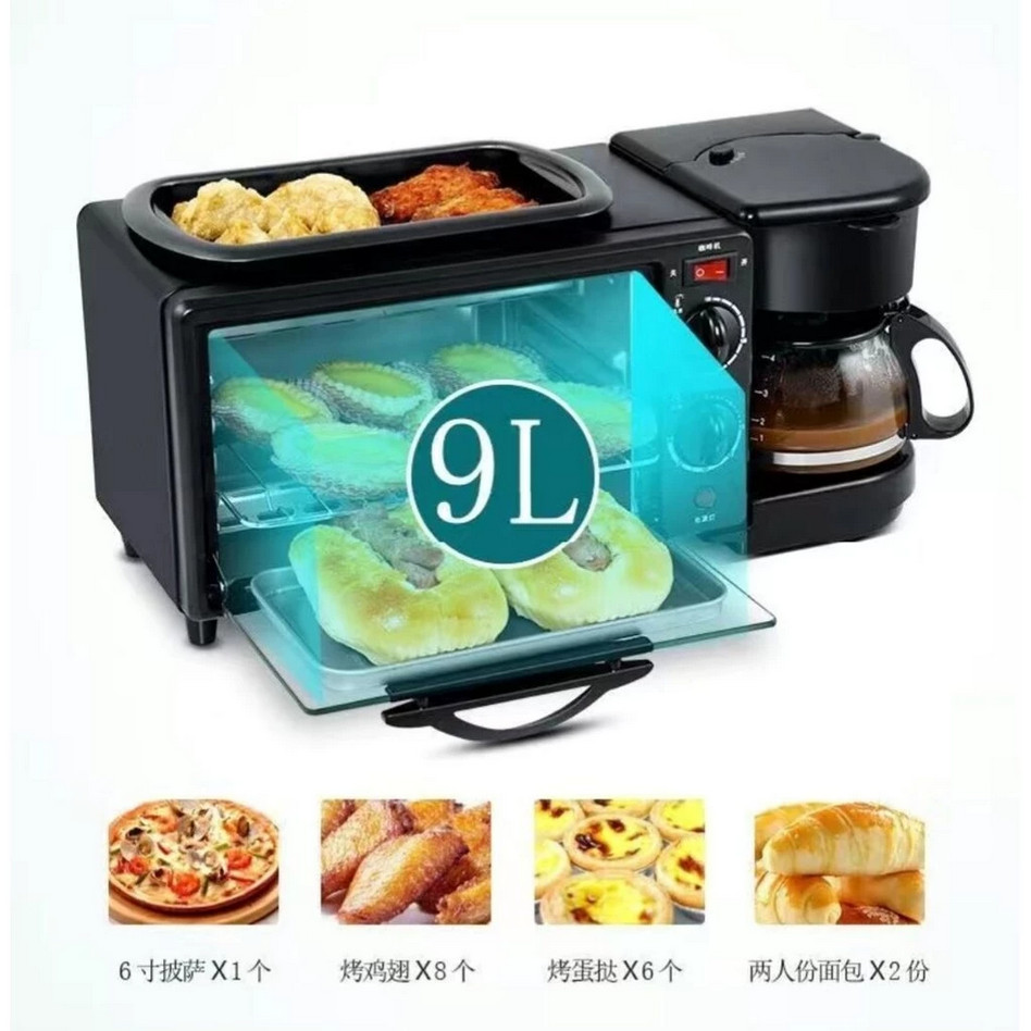 JRR1: 3-in-1 Breakfast Making Machine Multifunctional Oven Fried Egg ...