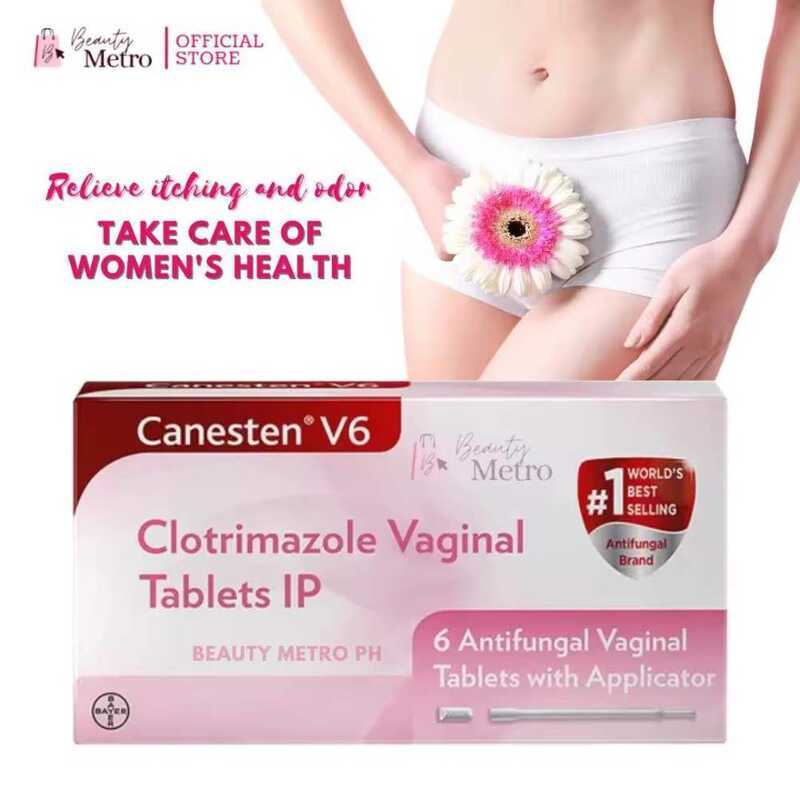 Canesten V6 Clotrimazole Tablet Woman Health Antifungal Vaginal Tablets ...