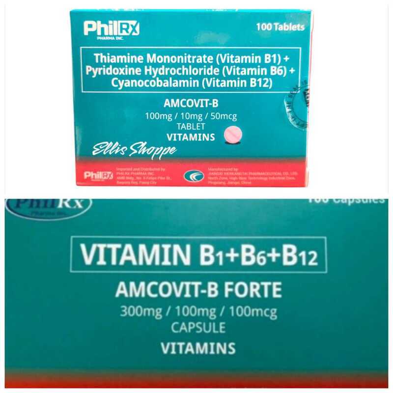Tablet / Amcovit-B Forte Capsule Vitamin B Complex B1, B6, B12 100pcs ...