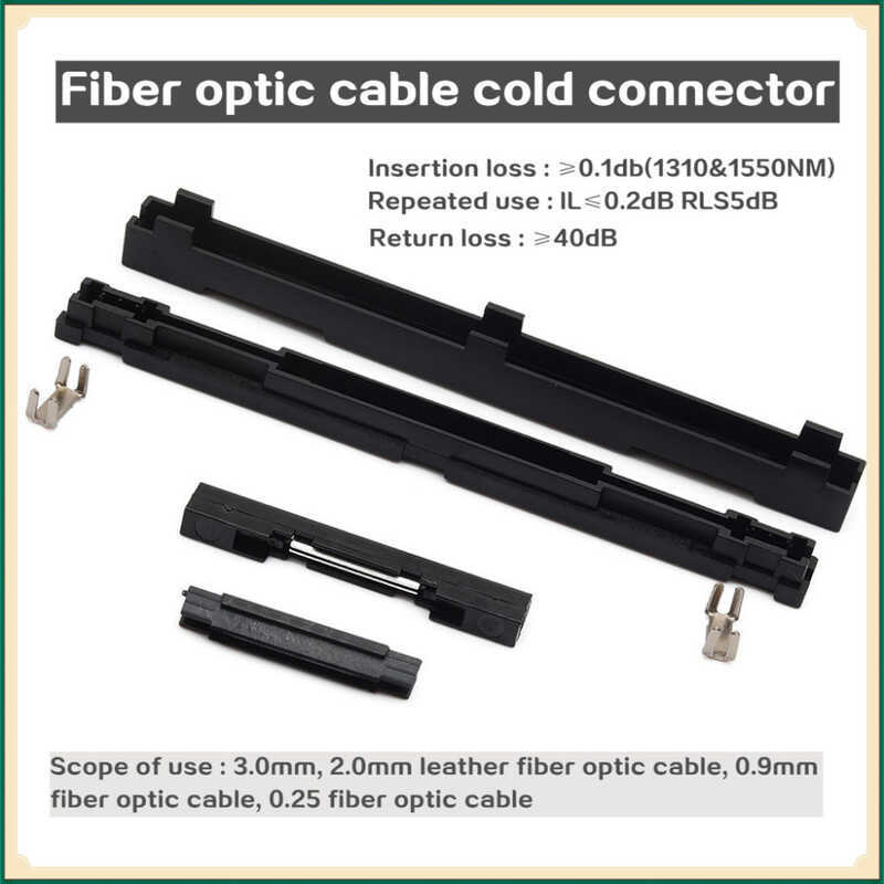 10Pcs Optical Fiber Mechanical Splice Fast Connector Optic Drop Cable ...