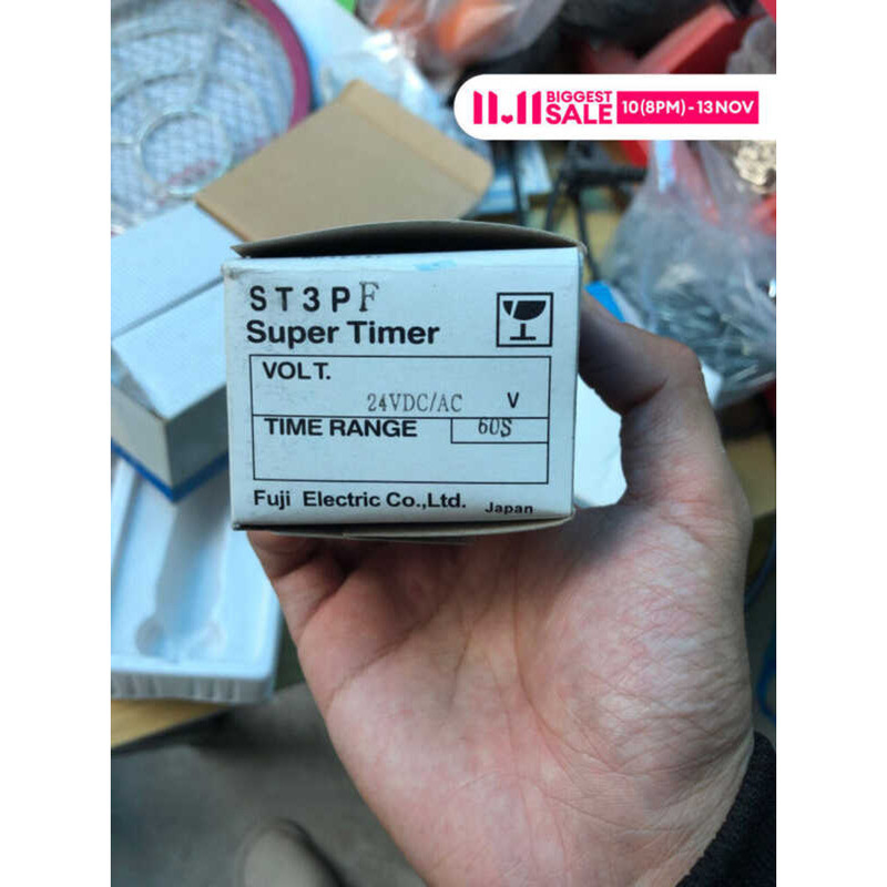 Fuji Time Relay St3pf(T1) Power Off Delay 10S 60S 24V 220V DC Source ...
