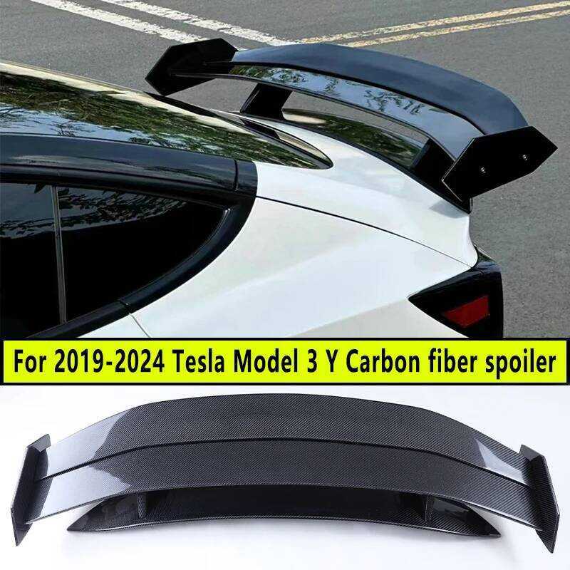 For 2019-2025 Tesla Model 3 Y GT Tail Decker Rear Spoiler Wing Carbon ...