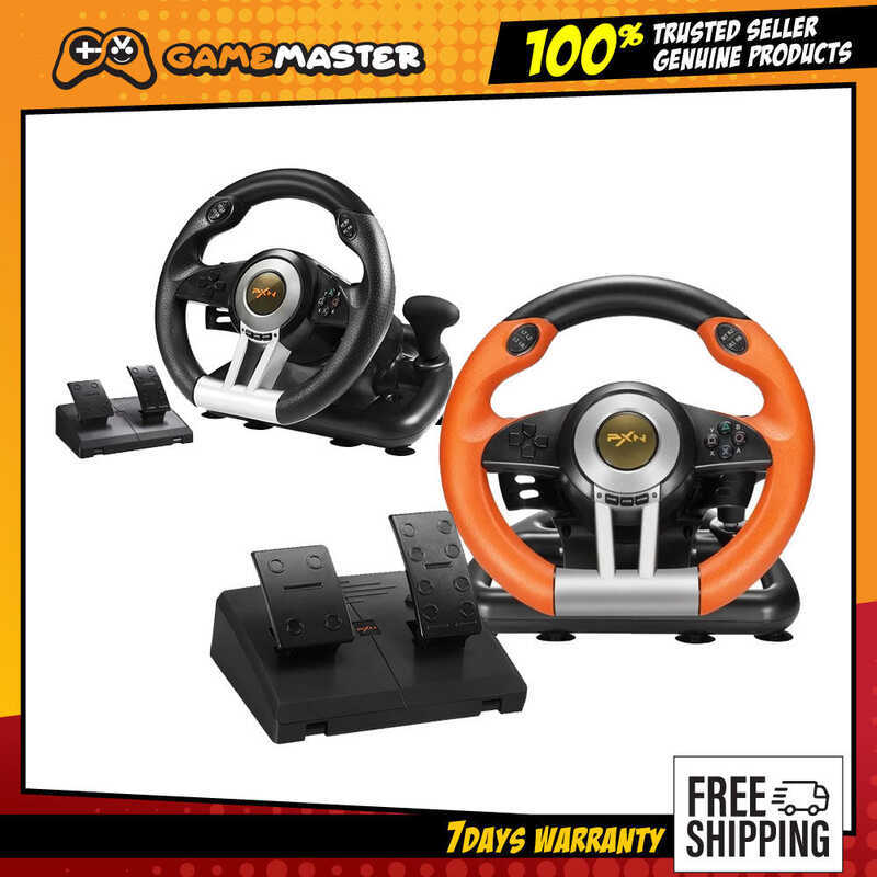 PXN V3 Pro Steering Wheel Racing Game W/ 180 Degree Driving Simulator ...