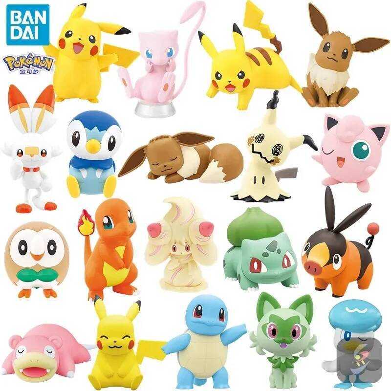 Bandai Original Pokemon Kit Quick Anime Pikachu Charmander Mew Eevee ...