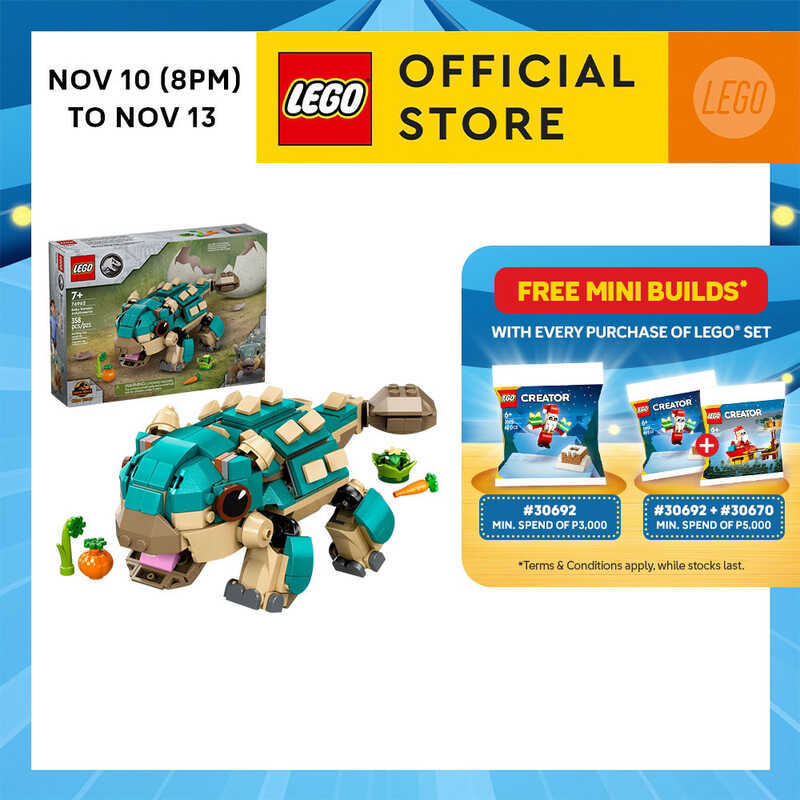 Lego® Jurassic World 76962 Baby Bumpy: Ankylosaurus, Age 7+, Building ...