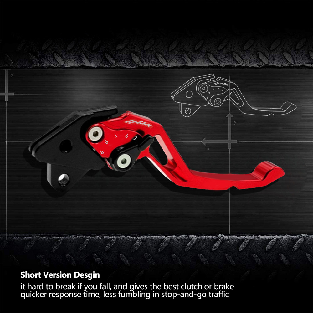 HONDA CLICK 2PCS COMBI CNC ALLOY BRAKE LEVER SET FOR HONDA CLICK V2/V3 ...