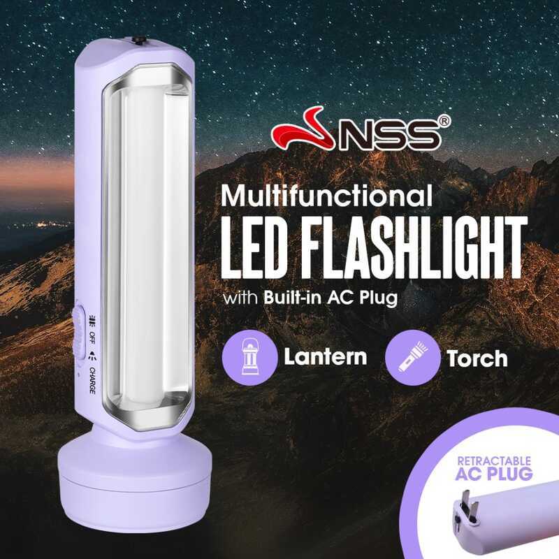 NSS 3 In 1 LED Rechargeable Emergency Light And Solar Panel Torch With ...