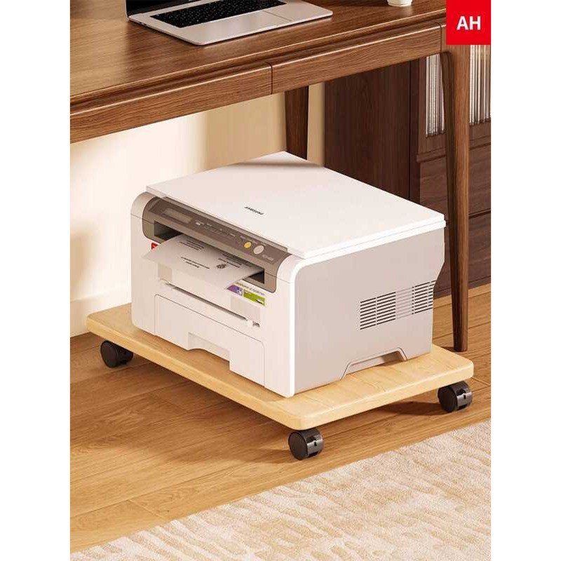 Office Printer Storage Movable Copier Organizer with Wheels Workstation ...