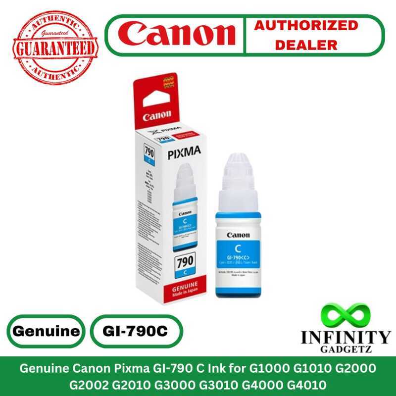 Genuine Canon Pixma Gi-790C Ink (Cyan) For G1000 G1010 G2000 G2002 ...