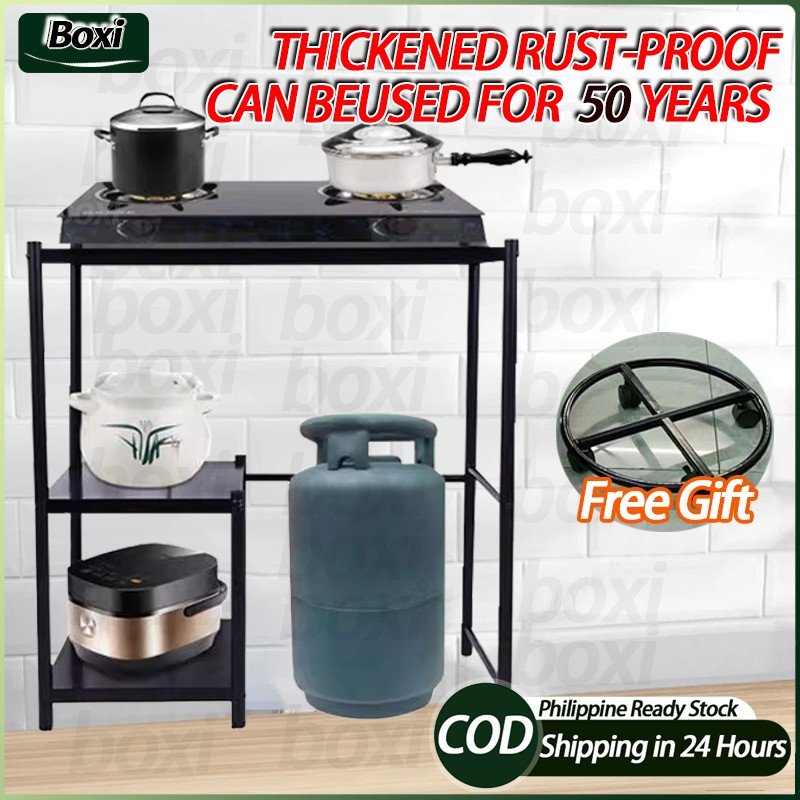 Gas Stove Stand Rack Kitchen Heavy Duty Gas Tank Holder Kitchen ...