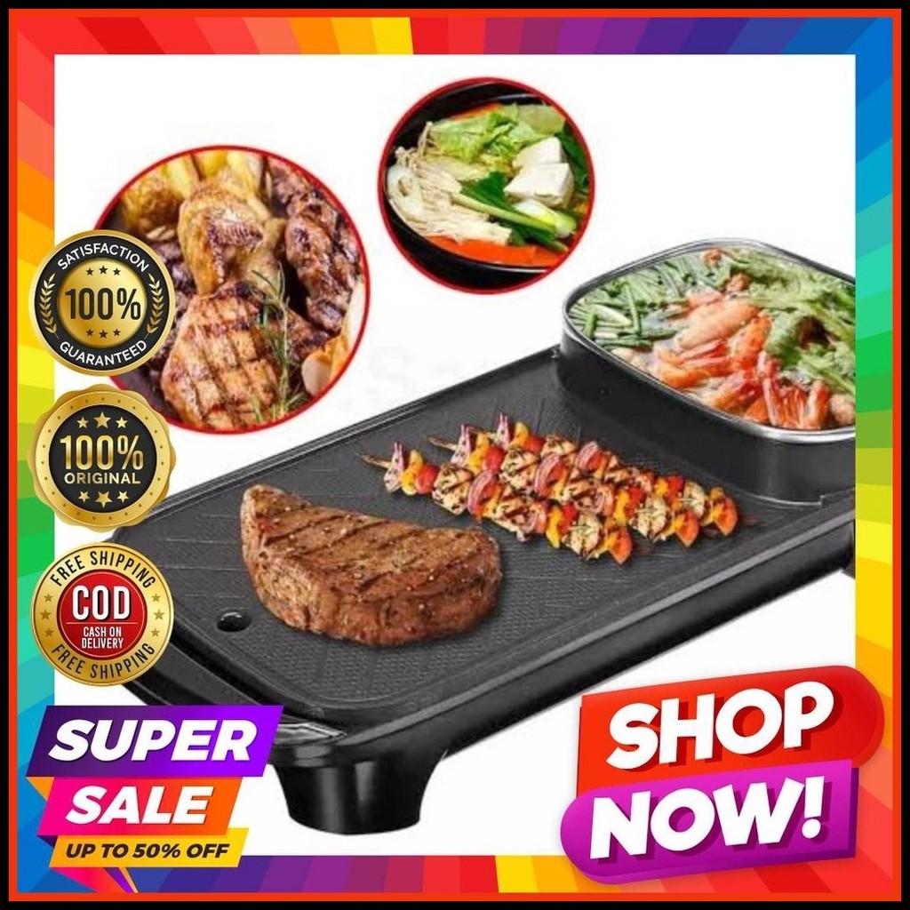 Original Samgyup Griller 2 in 1 Multi Functional Grill Pan and Hot Pot ...