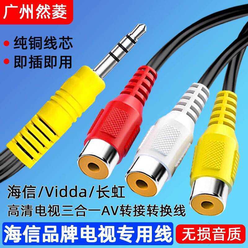 Compatible with Hisense TV Dedicated 1-to-3 Audio Video Adapter DVD Set ...