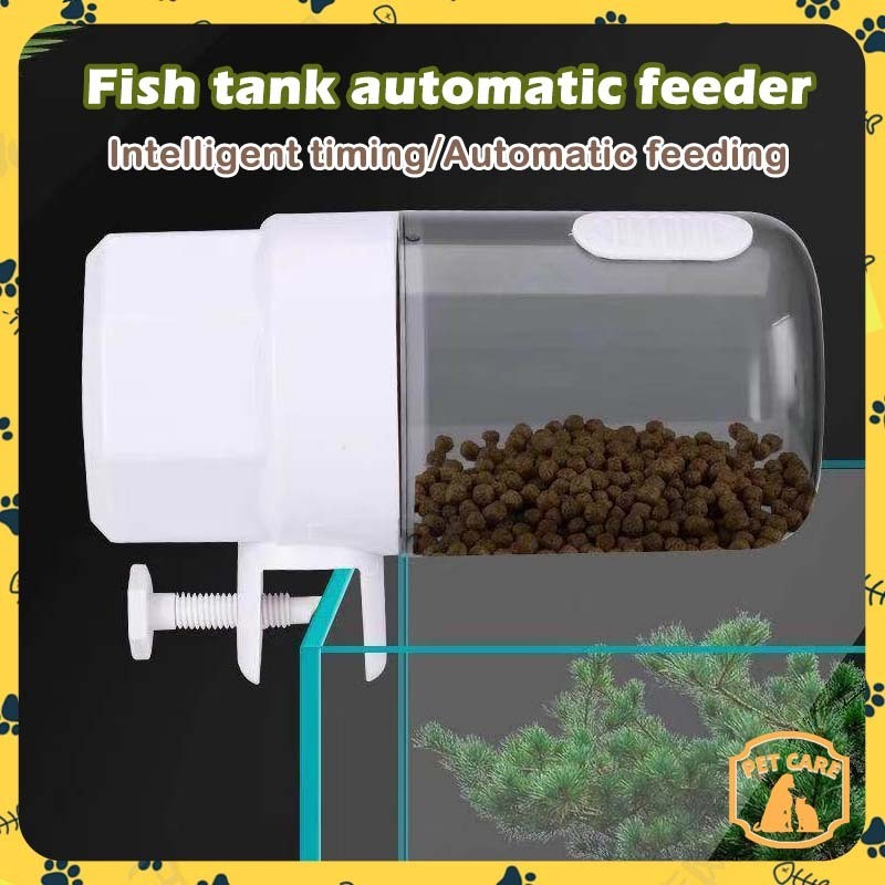 Auto Fish Feeder Timer 3 Modes Food Feeding 8/12/24 Hours Timer Auto ...