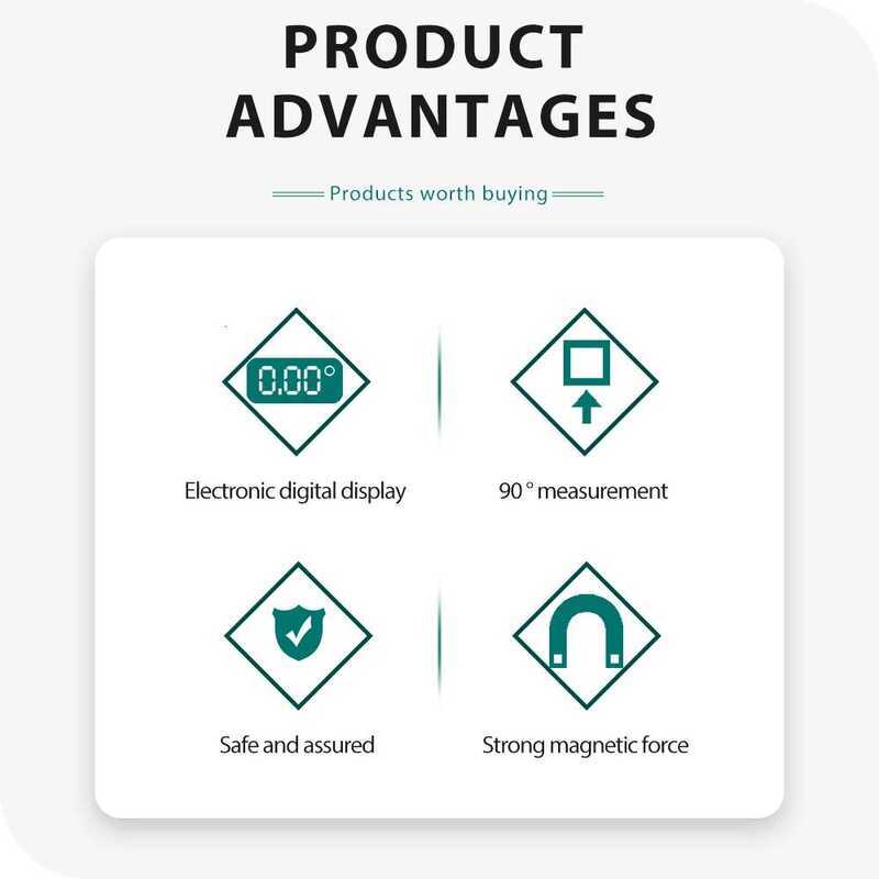 Panoramic Angle Gauge Mini Digital Protractor 360° Electronic Level Box ...
