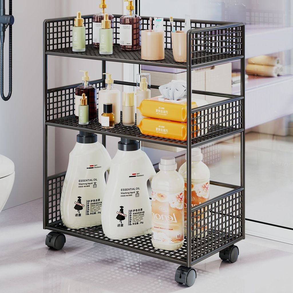 Bathroom Storage Rack, Bathroom Floor-standing Multi-layer Laundry ...