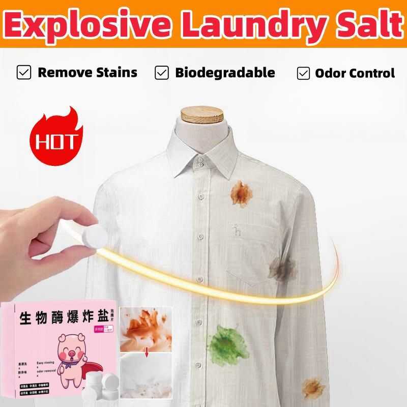Explosive Salt Effervescent Tablets Powder Remove Stains Laundry Colour ...