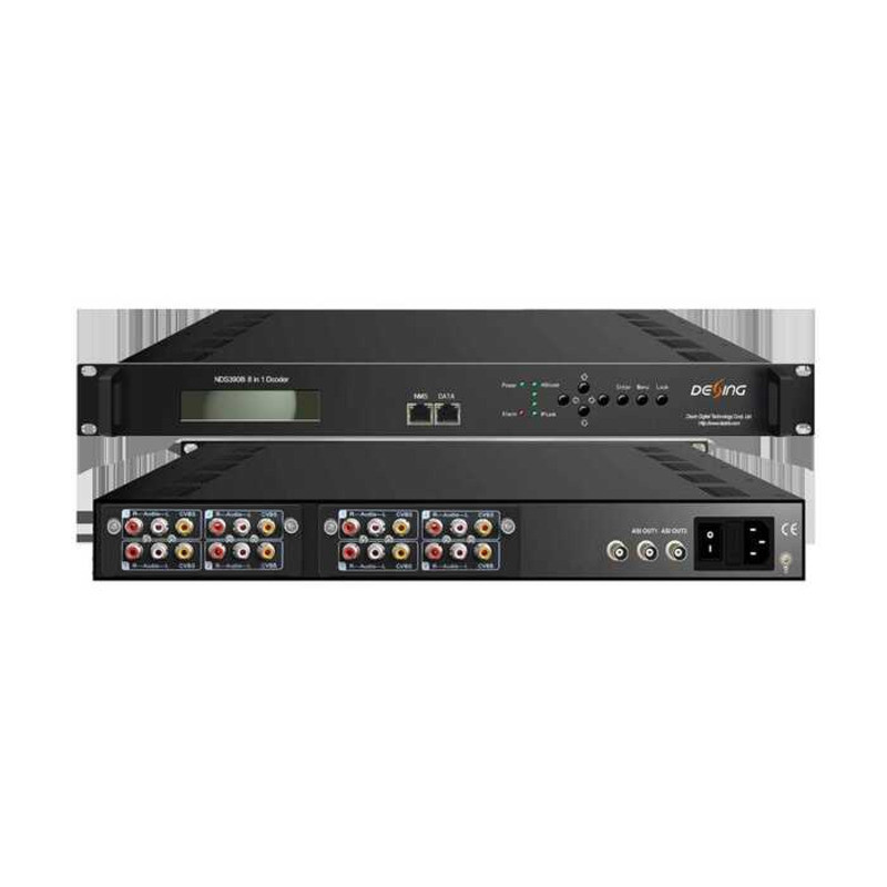 NDS3908I 8-in-1 Multi-channel IPTV Decoder IP to AV Audio and Video ...