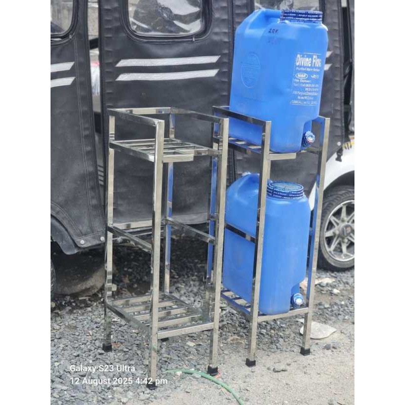 2Layer Stainless 304 Mineral Water Rack 6C1 | Shopee Philippines